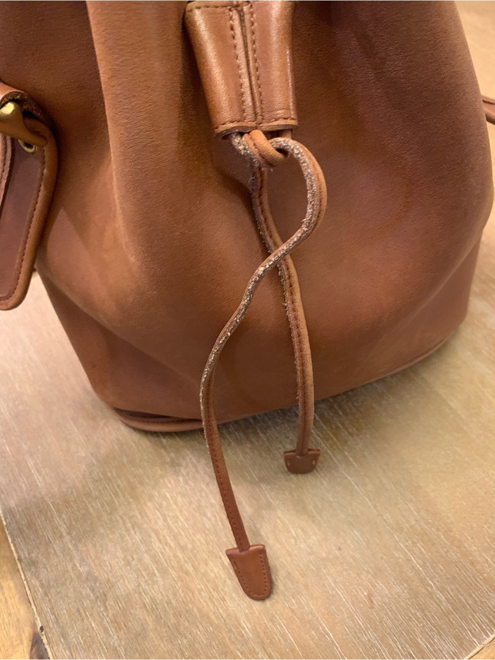 Vintage Coach Lula’s Legacy Drawstring Bucket Shoulder Bag with vintage tag - Picture 6 of 12